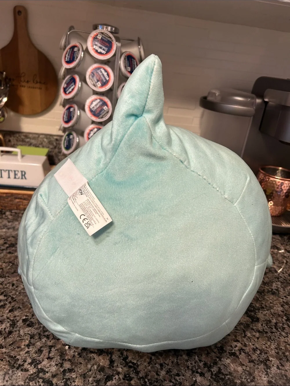 Squishmallows Mint Green to Aqua Kiss Heart Plush